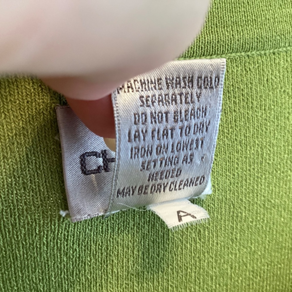 Chico’s Round Neck Top Green Size 3 - Picture 5 of 7